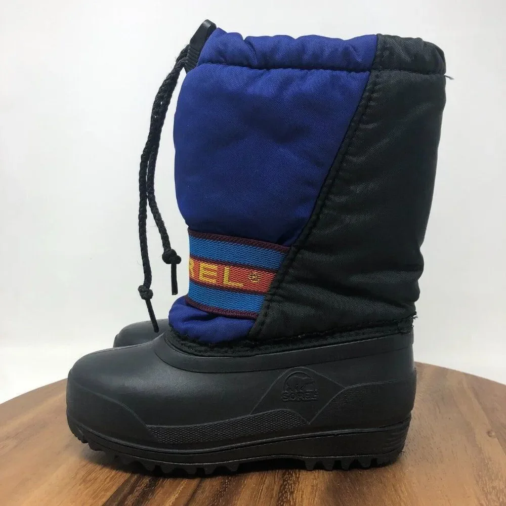 Sorel Kids Blue and Black Snow Boots